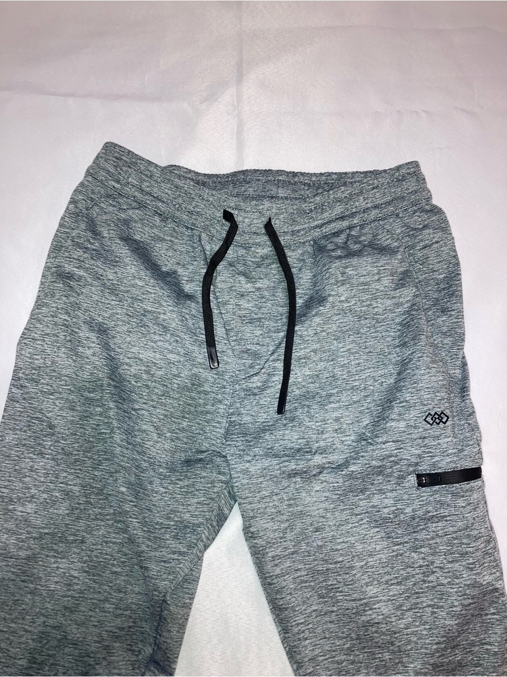 Kids Heather Gray Jogger Sweatpants with Drawstring - Picture 2 of 9